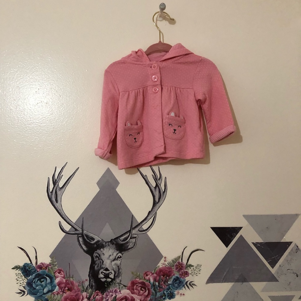 Carters | Pink Sweatshirt Hoodie sz 3m